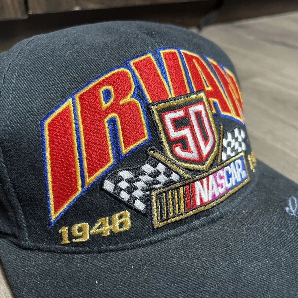 Vintage Ernie Irvan Hat Snapback Cap Black Red NASCAR Car Racing Limed Edition